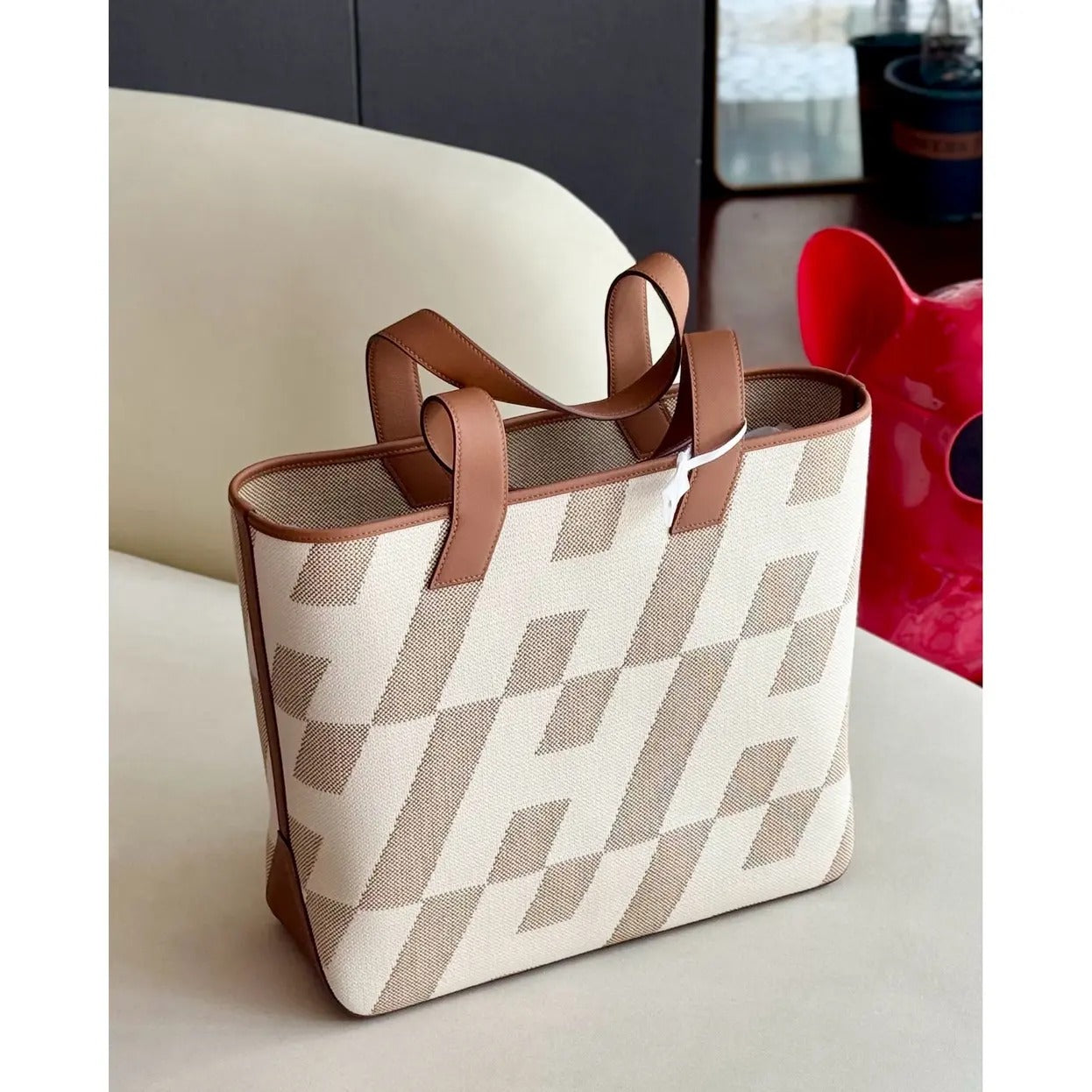 SLANTED H SHOPPING TOTE 40 BY HERMÈS