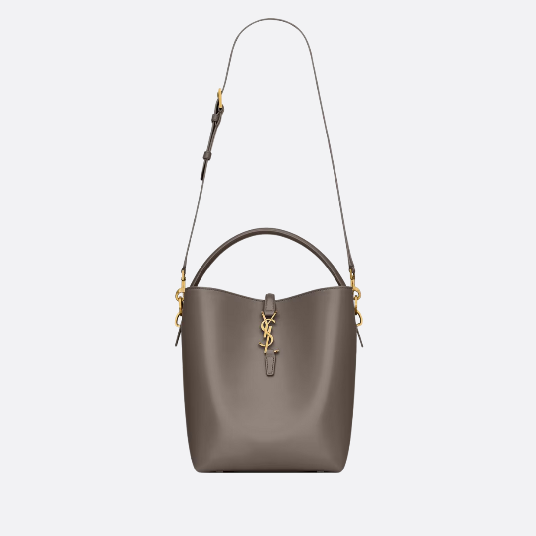 SAINT LAURENT LE 37 BUCKET BAG IN GLOSSY LEATHER