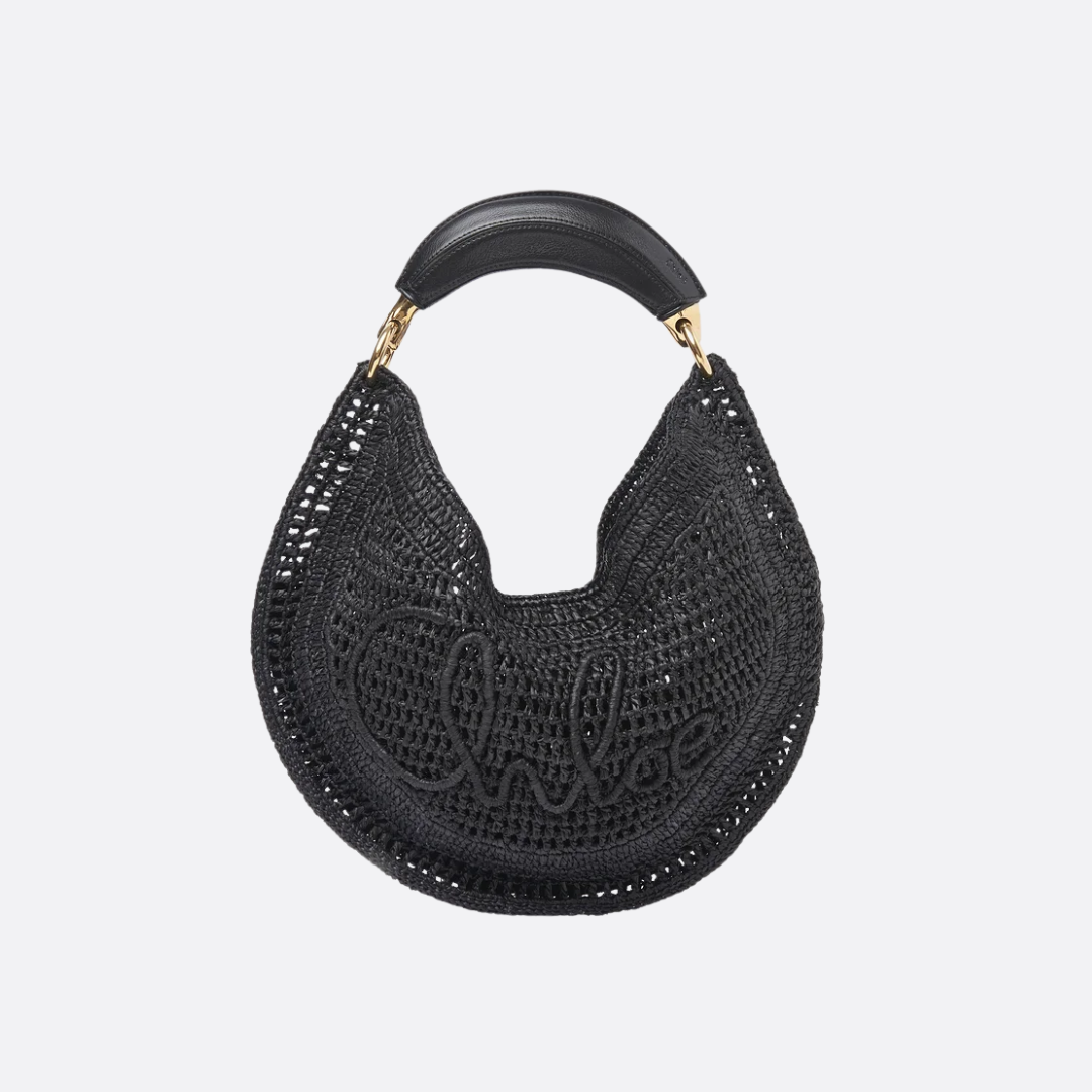 CHLOÉ SUMMER RAFFIA BANANA BAG