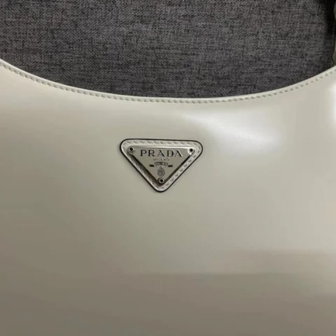 PRADA CLEO SHOULDER BAG IN BRUSHED LEATHER